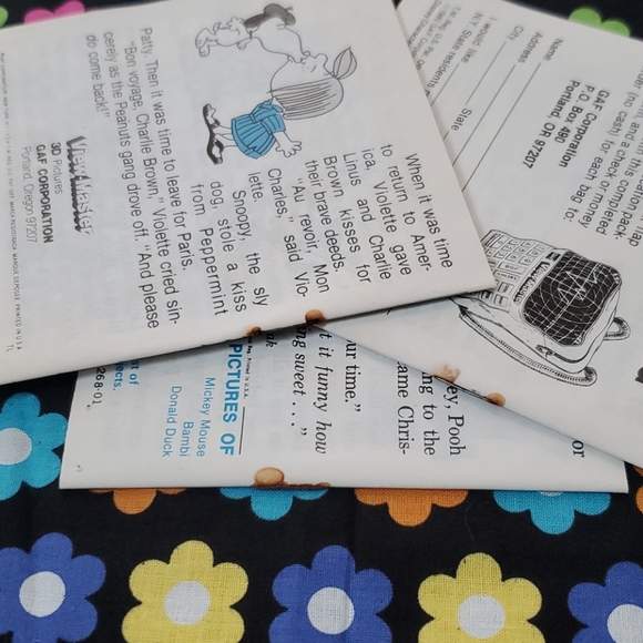 VTG View Master & Reels: Peanuts Disney Mickey Mouse Pooh Charlie Brown Snoopy - Picture 14 of 16